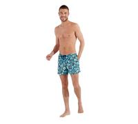 Hom Pantalones Cortos de baño Mervyn Tablero, Estampado Floral Naif Tonos de Azul, S para Hombre