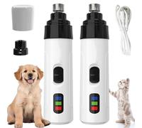 Hom Silent Groom Pro Nail Grinder, Silent Grind Pro Dog Nail Trimmer, Dog Silent Nail Grinder, Rechargeable Dog Nail Clippers Grooming Tool (2pcs)