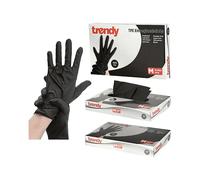 HOMA TPE Disposable Gloves Black Content Pack of 100 Powder-Free Latex Free (M)