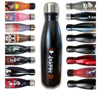 Hômadict - Botella de Acero Inoxidable Reutilizable Naruto Logo Uchiwa, Mantenimiento Caliente y frío 12 Horas, para Deporte, Viaje, Diario, 500 ml, BPA Gratis, Licencia Oficial
