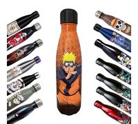 Hômadict Naruto Botella isotérmica - Botella de Acero Inoxidable Reutilizable Naruto Naruto Shippuden - Mantenimiento Caliente y frío 12 Horas - para Deporte, Viaje, Diario, 500 ml - BPA Free -