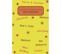 Homage To A Black Queen Notebook: Black Girl Magic writing book for women