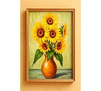 Homage To Sunflowers Journal: a DOT GRID notebook for self-expression