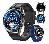 Homailida Reloj Inteligente Hombre, Smartwatch con Llamadas Bluetooth y Whatsapp Notificación, Smartwatch Hombre Impermeable con Monitor Ritmo Cardíaco y Sueño, Reloj Deportivo Actividad Android iOS