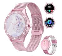 Homailida Smartwatch Mujer, 1.32" Smart Watch con Whatsapp y Llamadas, Relojes Deportivos Mujer Monitor de Ritmo Cardíaco y Sueño con 100+ Deportivos Modos, Impermeable SmartWatch para Android iOS