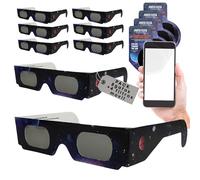 HOMANAGE Pack 2 gafas eclipse solar homologadas y filtro movil iso 12312-2 CE | Visión Segura del Sol y Tránsitos. Gafas de eclipse solar total 12 de Agosto 2026, Europa, España, Portugal (8)