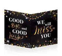 HOMANGA Tarjeta de felicitación de despedida gigante, 13.8x21.6 pulgadas, tarjeta de despedida, regalo de despedida para compañeros de trabajo (sobre incluido)