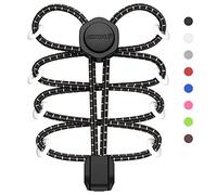 HOMAR Cordones Elásticos para Zapatillas Reflectante Cordones de Zapatos con Sistema de Autobloqueo para Niños Adultos Cordones sin Nudo de Cierre Rápido para Zapatillas Deporte