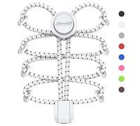 HOMAR Cordones Elásticos para Zapatillas Reflectante Cordones de Zapatos con Sistema de Autobloqueo para Niños Adultos Cordones sin Nudo de Cierre Rápido para Zapatillas Deporte