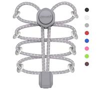 HOMAR Cordones Elásticos para Zapatillas Reflectante Cordones de Zapatos con Sistema de Autobloqueo para Niños Adultos Cordones sin Nudo de Cierre Rápido para Zapatillas Deporte