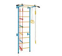 HOMASIS - Espalier sueco de pared de madera con barra de tracción