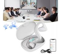 Homaskylynn Auriculares Meacode con Traducción De IA, 144 Idiomas, Traducción Simultánea, Función Sin Conexión, Ideales para Viajes, Negocios Y Estudios(Blanco)