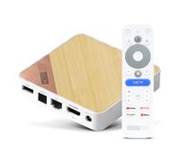 Homatics Box 4K V2 Google TV Media Player 4K UHD, HDR, Wi-Fi 6 Dual Band 2.4G/5GHz, Bluetooth 5.2, 32GB Flash, Quad Core 30000 DMIPS, Netflix, Prime Video, YouTube, Google Play, Dolby Atmos
