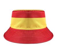 HOMAVEL Gorro Pescador Verano España Copa Mundo 2026 Sombrero Pescador Unisex Protección Solar UV Playa Piscina Viaje Senderismo Plegable Transpirable Ajustable Rojo Amarillo