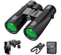 Homavit 12 x 50 Prismáticos, Binoculars for Adults, Prismas BAK-4 y Lentes FMC, Potentes Binoculares,para observación de Aves, Caza, Senderismo, astronomía (Negro, L)