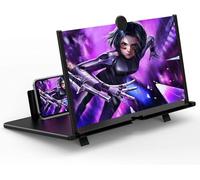 Homavit Amplificador de Pantalla de móvil, 18 Pulgadas HD Lupa para movil, Amplificador de Pantalla, para Todos los Smartphones, para Ver películas y Videos (Negro)