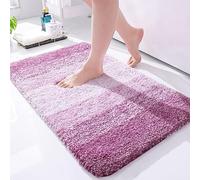 Homaxy Felpudo de Entrada 40 x 60 cm, Impermeable Antideslizante Lavable, Tapete para Puerta Lavable a Máquina, Interior Alfombra Alfombrilla Antideslizante, Morado