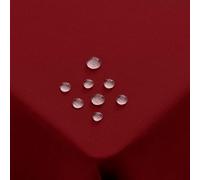 Homaxy Mantel con aspecto de lino, lavable, rectangular, 140 x 240 cm, impermeable, lavable, efecto loto, repele la suciedad, color rojo