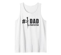Hombre #1 Dad - Gráfico de rifle de asalto protector del día del padre Camiseta sin Mangas