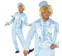 Hombre 1990s Disfraz Dumb & Dumber Traje Azul Despedida de Soltero, Estúpido