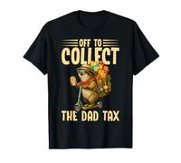 Hombre A cobrar el impuesto al Padre, Divertido Perezoso, papá, día del Padre Camiseta