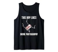 Hombre A un Chico le Gusta la fotografía con Drones Fotógrafo Aficionado Camiseta sin Mangas