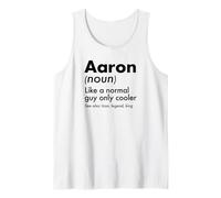 Hombre Aaron como un Chico Normal Solo Cool Legend King Nombre Camiseta sin Mangas