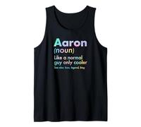 Hombre Aaron como un Chico Normal Solo Cool Legend King Nombre Camiseta sin Mangas