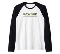 Hombre Afghan Hound Dog Dad Camiseta Manga Raglan