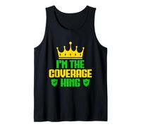 Hombre Agente De Seguros Coverage King Broker De Seguros Divertidos Camiseta sin Mangas