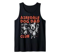 Hombre Airedale Dog Dad Club Airedale Terrier Hombres Día del Padre Camiseta sin Mangas