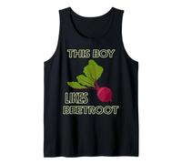 Hombre Al niño le gusta la remolacha deliciosa vitamina vegetal Camiseta sin Mangas