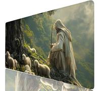 Hombre Alfombrilla Escritorio XXL 600x400 mm Oveja Mouse Pad Grande, Protector de Mesa Impermeable, Alfombrilla Ratón XL con Base Antideslizante, Accesorios Oficina Modernos Regalo para Familia H0-785