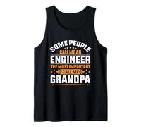 Hombre Algunas Personas me Llaman Ingeniero Lo más Importante Llámame Abuelo Camiseta sin Mangas
