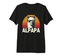 Hombre Alpapa, para Hombres, Alpaca Dad | Día del Padre, Amante de la Llama Camiseta Premium