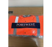 Portwest Cazadora De Alta Visibilidad, Tamaño: 4XL, Color: Naranja, S463ORR4XL