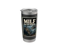 Hombre Amo Fortalezas Milf Vaso térmico de acero inoxidable de doble pared