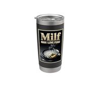 Hombre Amo Fugu Fish Milf Vaso térmico de acero inoxidable de doble pared