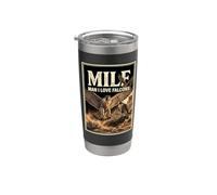 Hombre Amo Halcones Milf Vaso térmico de acero inoxidable de doble pared