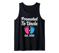 Hombre Anuncio de bebé Promovido al tío EST. 2026 Camiseta sin Mangas