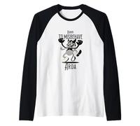 Hombre ARDA - Nombre de Chico Genial con un diablillo Lindo Camiseta Manga Raglan