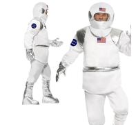 Hombre Astronauta Disfraz Astronauta Nasa Espacio Vuelo Traje Disfraz Adulto