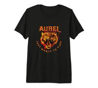 Hombre Aurel - Bonito Nombre de niño con Tigre: Sólo Quiere Jugar Camiseta Premium