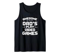 Hombre Awesome Dads Play Video Games Fathers Day Gamer Dad Father Camiseta sin Mangas