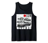 Hombre Bandera Japonesa Distress JDM Legends Race Cars Fabricada en Japón Camiseta sin Mangas