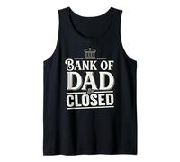 Hombre Bank of Dad Closed Funny Daddy Jokes Father Money Humor Camiseta sin Mangas