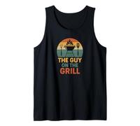 Hombre Barbacoa Retro The Guy on The Grill para Hombre Camiseta sin Mangas