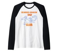 Hombre Barbudo Dragon Dad Club Mens Life is Better with Reptiles Camiseta Manga Raglan