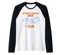 Hombre Barbudo Dragón Mamá Club Hombres La Vida Es Mejor con Camiseta Manga Raglan