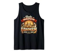 Hombre Bede Najlepszym Dziadkiem Polish Grandpa Awans Baby Reveal Camiseta sin Mangas